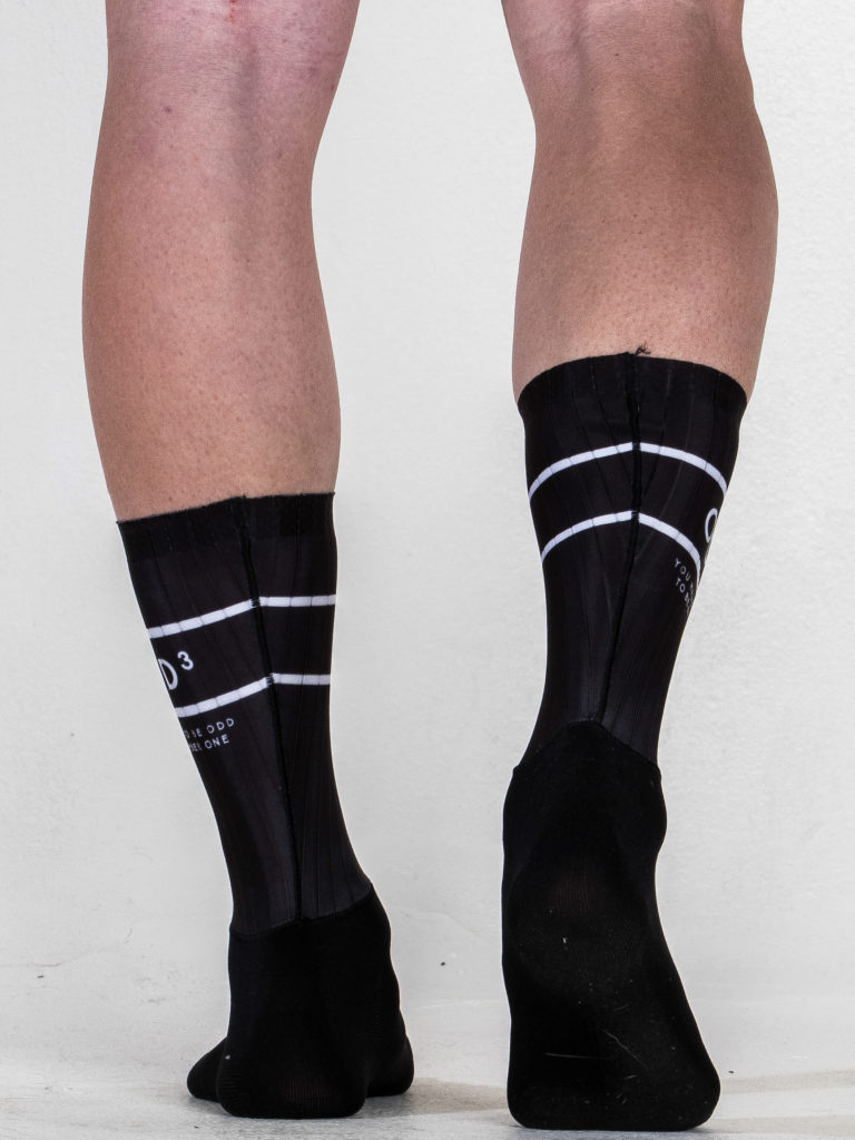 Black Aero Cycling Socks - ODD³ Cycling Apparel