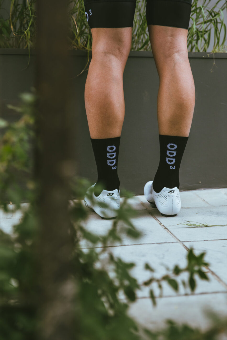 ODD³ Cycling Apparel - Black Signature Socks